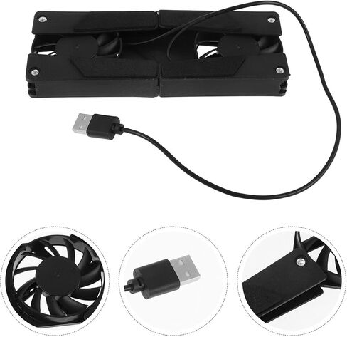 وسادة تبريد للكمبيوتر المحمول وحامل مع مروحة USB للاستخدام المكتبي، ملحقات كمبيوتر محمول قابلة للتعديل للألعاب والمكتب، حامل تبريد خفيف الوزن قابل للطي متوافق مع أجهزة الكمبيوتر المحمولة in Kuwait