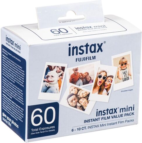 فيلم FUJIFILM INSTAX MINI الفوري (عبوة قيمة، 120 عرضًا) وألبوم صور Mini Instax بحجم 108 جيب in Kuwait