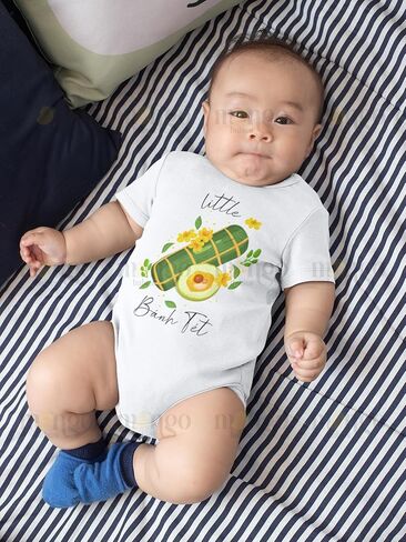 Little Banh Tet Vietnnamesse Baby Bodysuit, Kids & Toddler T-Shirt – Lunar New Year Outfit Tet Vietnam in Saudi Arabia