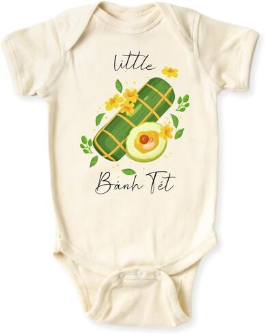 Little Banh Tet Vietnnamesse Baby Bodysuit, Kids & Toddler T-Shirt – Lunar New Year Outfit Tet Vietnam in Saudi Arabia