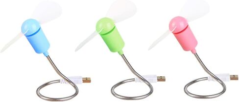 Zerodeko 5 قطعة مراوح USB صغيرة مرنة مراوح تبريد صغيرة محمولة هادئة لأجهزة الكمبيوتر المحمول مكتب استخدام ألوان عشوائية in Saudi Arabia