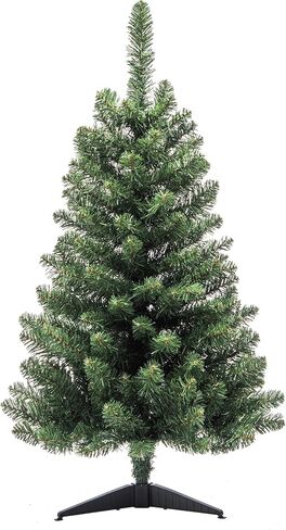 شجرة عيد الميلاد على الطاولة من Jingle Joy White FrostyGlow بطول 3 أقدام مع 50 سلسلة إضاءة LED، شجرة صنوبر صناعية صغيرة تعمل بالبطارية لديكور العطلات، أو المساحات الصغيرة، أو النوم، أو المكتب in Saudi Arabia