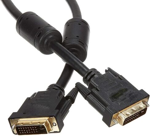 كابل محول شاشة DVI إلى DVI متوافق مع الشاحن - وصلة مزدوجة ذكر -D إلى وصلة مزدوجة ذكر D - محول كابل الفيديو يدعم الشاشة والكمبيوتر الشخصي والتلفزيون والألعاب وجهاز العرض - 1080p Full HD 60 هرتز 5FT in Kuwait