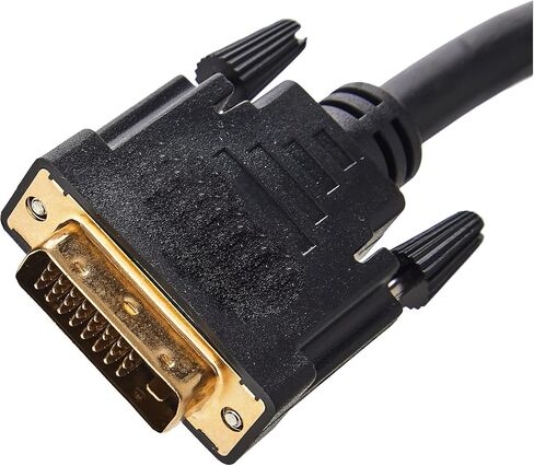 كابل محول شاشة DVI إلى DVI متوافق مع الشاحن - وصلة مزدوجة ذكر -D إلى وصلة مزدوجة ذكر D - محول كابل الفيديو يدعم الشاشة والكمبيوتر الشخصي والتلفزيون والألعاب وجهاز العرض - 1080p Full HD 60 هرتز 5FT in Kuwait