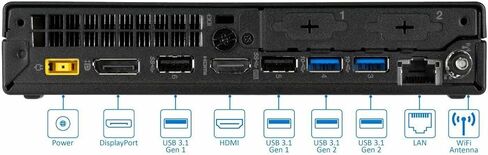 Lenovo ThinkCentre M920q Tiny Desktop Intel i5-8500T Up to 3.50GHz 32GB RAM New 512GB NVMe SSD Built-in AX210 Wi-Fi 6E BT HDMI Dual Monitor Support Wireless Keyboard and Mouse Win11 Pro (Renewed) in Saudi Arabia