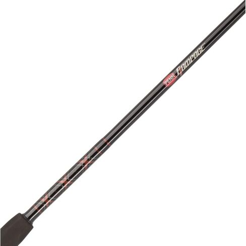 PENN Rampage 6’ Nearshore/Offshore Boat Conventional Rod; 1-Piece Fishing Rod, 20-50lb Line Rating, Medium Heavy Rod Power, Moderate Fast Action, Tubular Glass Blank for Extra Strength in Saudi Arabia