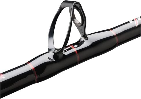 PENN Rampage 6’ Nearshore/Offshore Boat Conventional Rod; 1-Piece Fishing Rod, 20-50lb Line Rating, Medium Heavy Rod Power, Moderate Fast Action, Tubular Glass Blank for Extra Strength in Saudi Arabia