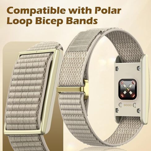 Yeahxing Bicep Strap for Polar Loop - Visible Armband 2.0 Replacement Strap with Polar Loop (2025), Secure Hook and Loop Closure, Soft Breathable Comfortable Adjustable Wristband for Men Women in Saudi Arabia