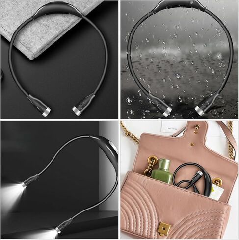 ضوء قراءة الرقبة USB قابل لإعادة الشحن، مصباح LED للكتب قابل للتعديل، مرن لحماية العين من الإوزة للقراءة في السرير والجري الليلي في الهواء الطلق in Kuwait