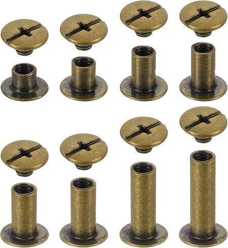 UXCELL 110 SETS Chicago Screw Rivets Metal Phillips Head Brocks Post Post Phivet مسمار مسمار للاشئ in Kuwait