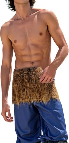 مجموعة كاملة من أزياء Hashibira Inosuke التأثيرية أزياء Inosuke مقاس كبير زي كيمونو أنيمي من الفرو للهالوين in Kuwait