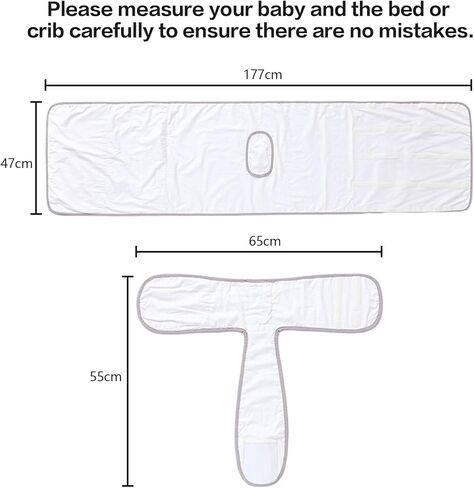 Gonetre Cotton Swaddle Blanket with Detachable Belly Band Prevent Rolling Over and Soothe Baby Sleep Suitable for Newborns and Infants in Saudi Arabia