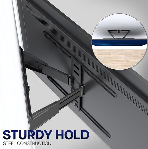 VIVO Telescoping TV Wall Mount, Fits up to 90 inch Screens, Holds 50 lbs, Adjustable Low Profile VESA Bracket, Black, MOUNT-TVUS90 in Saudi Arabia