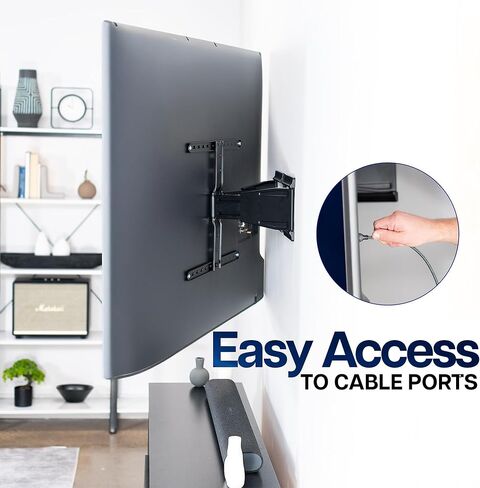 VIVO Telescoping TV Wall Mount, Fits up to 90 inch Screens, Holds 50 lbs, Adjustable Low Profile VESA Bracket, Black, MOUNT-TVUS90 in Saudi Arabia