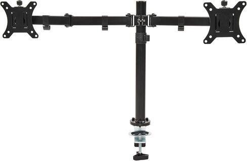 Elevon Dual Monitor Stand for 13-32 inch Computer Screens, Full Adjustable Two Screen Computer Monitor Arm, VESA Mount with C-Clamp/Grommet Base in Kuwait