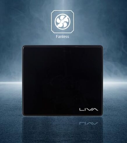 ECS EliteGroup Liva Fan-Less Z3 NUC ​​Mini Pc Desktop Barebones مع Celeron N5100 (حتى 2.8 جيجا هرتز)، وذاكرة الوصول العشوائي 4 جيجا بايت، وتخزين 128 جيجا بايت، ونظام التشغيل Windows 11 Pro in Kuwait