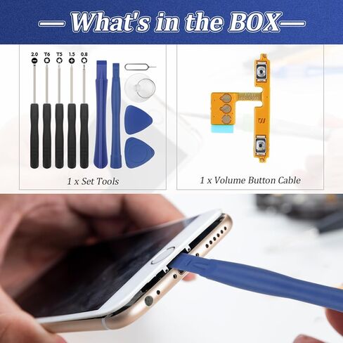 Volume Button Flex Cable for Samsung Galaxy A15 4G 5G Volume Control Button Key Flex Cable for Samsung Galaxy A15 4G A155/A15 5G A156 Replacement with Repair Tools in Saudi Arabia