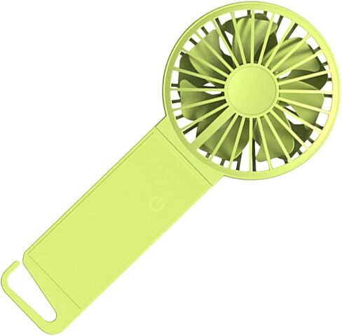 TEHAUX USB Folding Handheld Mini Fan for Home and Office, Portable Rechargeable USB Fan in Fluorescent Green, Compact 85x35x193mm for Travel and Personal Cooling in Saudi Arabia