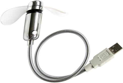 مروحة ساعة USB محمولة مع شاشة عرض LED للوقت، مروحة تبريد صغيرة قابلة لإعادة الشحن للسفر في المكتب المنزلي in Kuwait