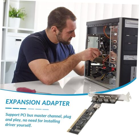 بطاقة محول تمديد USB TEHAUX Pci-e Pcie Riser مع مصدر طاقة مدمج متوافق مع أجهزة USB لأجهزة الكمبيوتر المكتبية والأداء المستقر والتوافق مع وحدة التحكم المضيفة in Kuwait