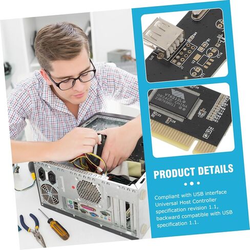 بطاقة محول تمديد USB TEHAUX Pci-e Pcie Riser مع مصدر طاقة مدمج متوافق مع أجهزة USB لأجهزة الكمبيوتر المكتبية والأداء المستقر والتوافق مع وحدة التحكم المضيفة in Kuwait