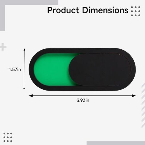 Webcam Privacy Sliding Cover, 12 Pcs Acrylic with Green/Red Indicator, 101.57 in, Compatible with Pcs, Tablets, and More in Saudi Arabia