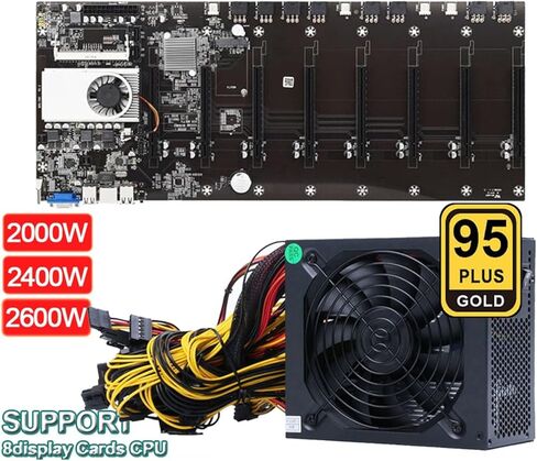2000 واط 2400 واط 2600 واط 180 فولت-260 فولت ATX ETH بيتكوين التعدين اللوحة الأم مزود الطاقة مع BTC-S37 D37 T37 للتعدين BTC جهاز تعدين البيتكوين (2600 واط) in Kuwait