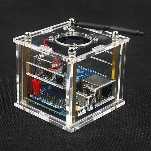 حافظة أكريليك + صندوق حماية لمروحة التبريد غطاء حماية شفاف لهاتف Orange Pi Zero 3 in Kuwait
