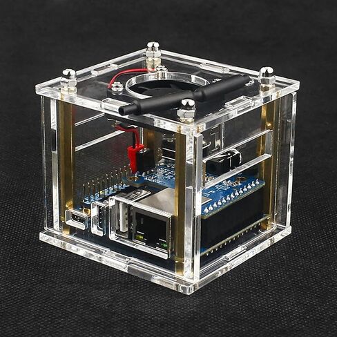 حافظة أكريليك + صندوق حماية لمروحة التبريد غطاء حماية شفاف لهاتف Orange Pi Zero 3 in Kuwait