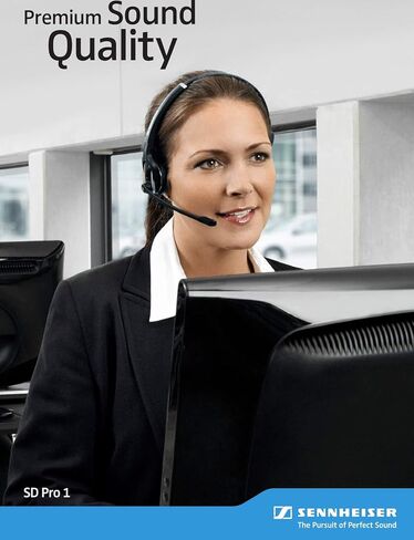Sennheiser SD PRO1 ML Wireless Headset - PC & Desk Phone - MS Teams, Skype for Business, Lync, Compatible with Voice & Video Computer Apps - Zoom, Meet, Webex, Business Desk Phones, Mac, PC Ready in Saudi Arabia