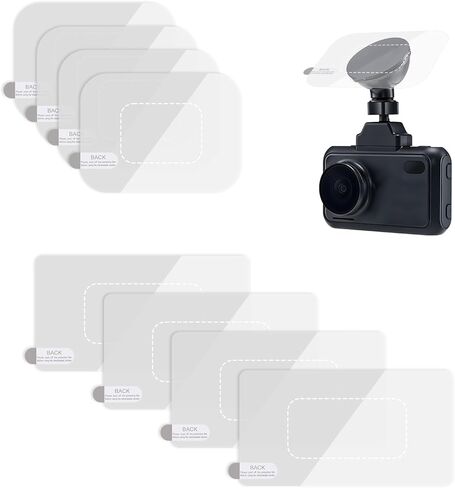 8 Pcs Windshield Electrostatic Sticker, Windshield Sticker Static Cling Window Films Electrostatic Protection Film Clear Weatherproof Stickers Car Window Stickers for Mounting Dashcam Anti-Scratch in Kuwait