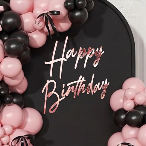 Yousoontic 23 × 20 بوصة علامة عيد ميلاد سعيد لخلفية كبيرة ملصق عيد ميلاد سعيد الاكريليك مرآة ملصق مائي لقوس البالون لافتة ديكور الحائط، تقشر فيلم الأكريليك (ذهبي) in Saudi Arabia