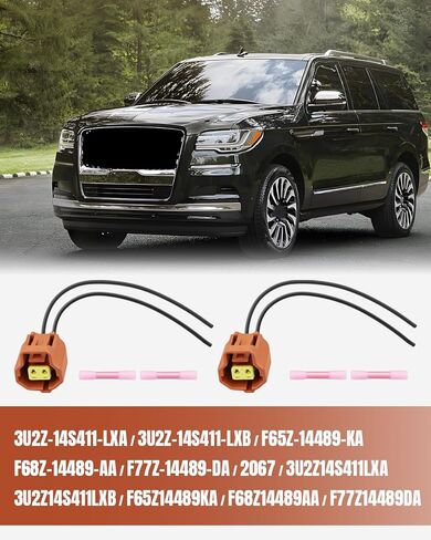 2 Pcs Engine Variable Valve Timing Vvt Solenoid Connector Wiring Harness Pigtail Plug Fit for Ford F150 F250 F350 Super Duty Mustang Explorer Expedition 4.6L 5.4L Fit for Lincoln Mark Navigator in Saudi Arabia