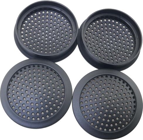 MEETOOT 4PCS 2 Inch White ABS Engineering Plastic Speaker Grille with Mounting Screws Tweeter Housing Speaker Grille Protective Cover in Saudi Arabia