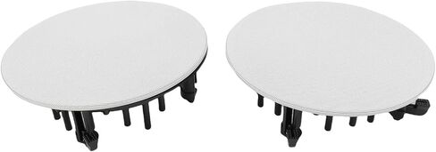 Ceiling Speaker Grille Covers, 2Pcs White Round Commercial Ceiling Speaker Grill for Speaker, Speaker Decorative Ring DIY Speaker Accessory Part in Saudi Arabia