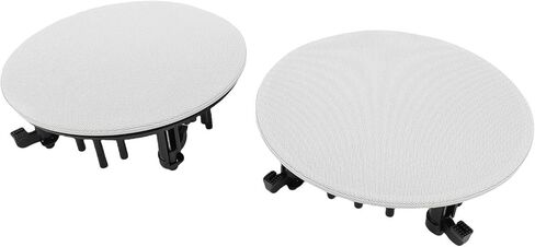 Ceiling Speaker Grille Covers, 2Pcs White Round Commercial Ceiling Speaker Grill for Speaker, Speaker Decorative Ring DIY Speaker Accessory Part in Saudi Arabia