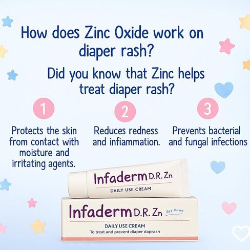 Infaderm Diaper Rash Cream for Baby – Fast Relief, Gentle Protection, 60g in Saudi Arabia