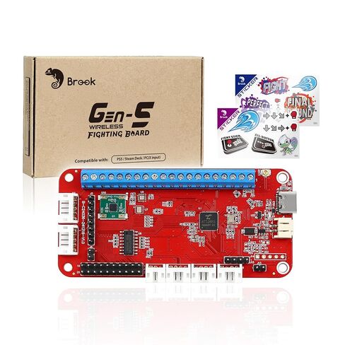 Brook Gaming GEN 5 Fighting Board with RGB Sticker – Multi-Platform Support for PS5, PS4, NS, NS2 & PC – Ultra-Fast Input for Competitive Play【Exclusive Version】 in Saudi Arabia