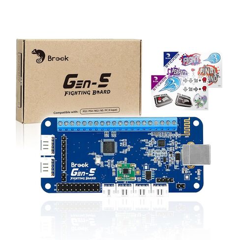 Brook Gaming GEN 5 Fighting Board مع ملصق RGB - دعم متعدد المنصات لأجهزة PS5 وPS4 وNS وNS2 والكمبيوتر الشخصي - إدخال فائق السرعة للعب التنافسي (إصدار حصري) in Saudi Arabia