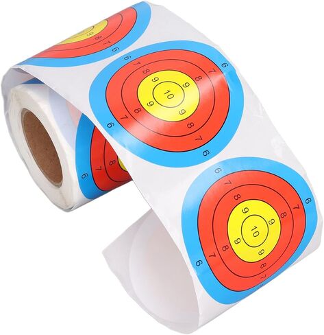 Target Stickers Roll, 3 Inches Self Adhesive 200 Sheets Multiple Colors Target Stickers Roll for Archery Training in Saudi Arabia
