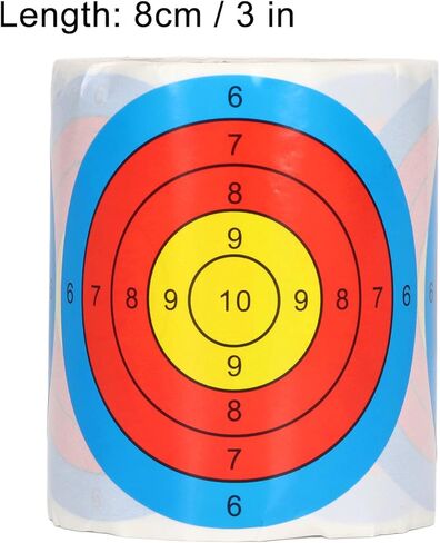 Target Stickers Roll, 3 Inches Self Adhesive 200 Sheets Multiple Colors Target Stickers Roll for Archery Training in Saudi Arabia