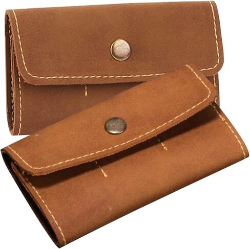 MERRYHAPY 2Pcs Memory Card Storage Case Holder for Secure Cards Retro Brown 6-Slot Organizer Box Carrying Pack for Gaming and Computer Accessories in Saudi Arabia