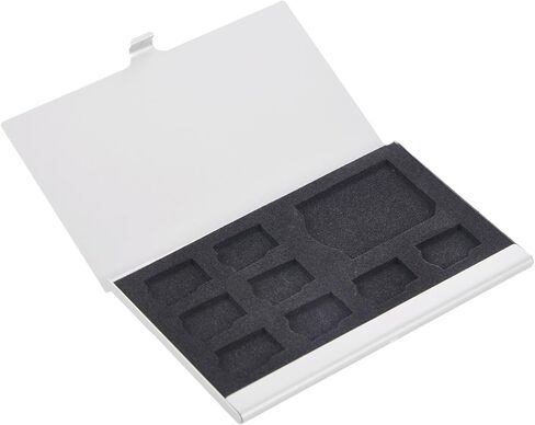 9 Micro-SD/SD Memory Card Storage Holder Box Protector Metal Cases 8 TF&1 SD in Saudi Arabia