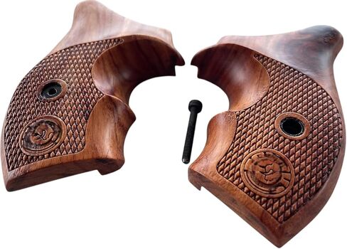 جديد! المقابض متوافقة مع إطار Taurus الصغير M85 605 850 851 905 941 .38 نمط حذاء خاص #01 (مصنوع يدويًا تايلاندي ويتم شحنه من تايلاند)، بني in Kuwait