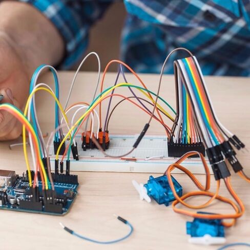 BESPORTBLE 10pcs 40p Female to Female Ribbon Jumper Wires 20cm Multicolored Flat Cable for Breadboard Prototyping and DIY Electronics Projects in Kuwait