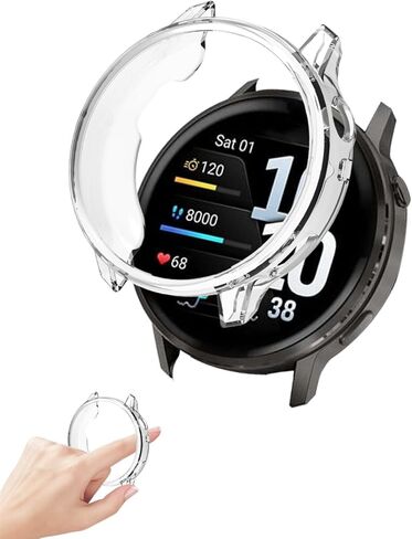 [2-Pack ] Case for Garmin Venu 4 45mm Smartwatch, FJIASTB Soft TPU Shockproof Cover Lightweight Easy to Install (Black) in Saudi Arabia