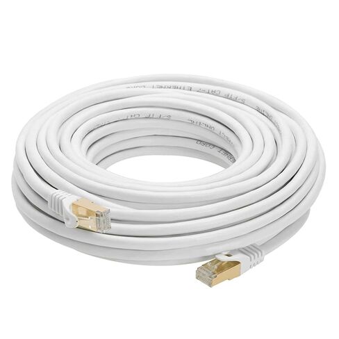 سلك تصحيح Cat7 SFTP Ethernet بطول 3 أقدام - كابل LAN نحاسي نقي 100%، مزدوج الحماية (رقائق معدنية + جديلة)، سترة PVC، موصل RJ45، 600 ميجاهرتز، تم اختباره على شكل فلوك (10 عبوات) in Kuwait