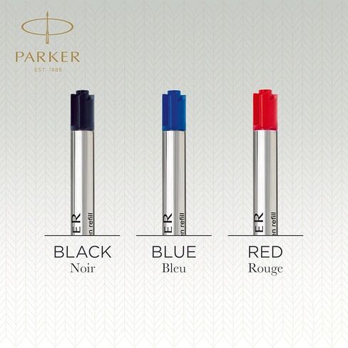 Parker Quinkflow Ballpoint Pen Pen ink swill ، طرف متوسط ​​، أزرق ، 2 عبوة in Saudi Arabia