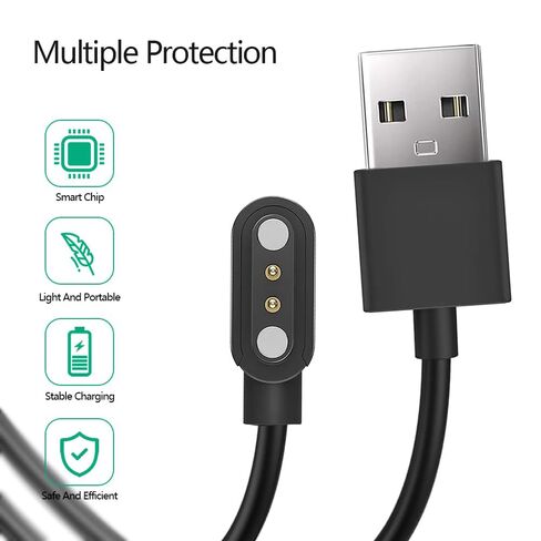 شاحن ECSEM متوافق مع كابل شحن ALPHAGEAR Raptor PRO/Delta PRO، سلك كابل شاحن USB مغناطيسي بديل لملحقات الساعة الذكية ALPHAGEAR، متين ومحمول in Kuwait