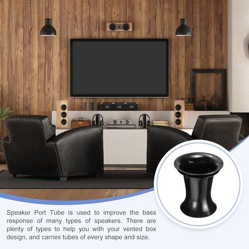 uxcell 82mm x 99mm Speaker Port Tube Subwoofer Tube Bass Woofer Box 2pcs in Saudi Arabia